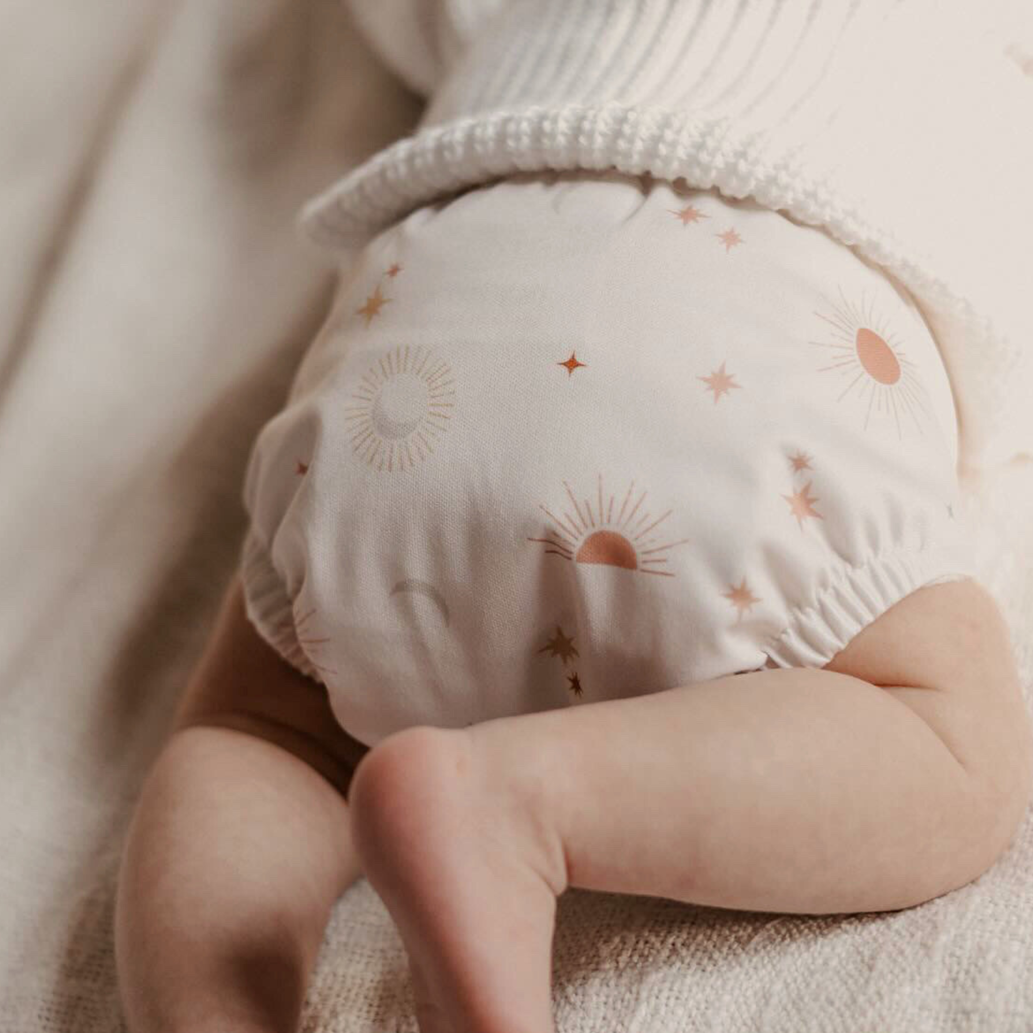 reusable nappy celestial - stars and moons