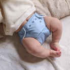 dusty blue reusable nappy