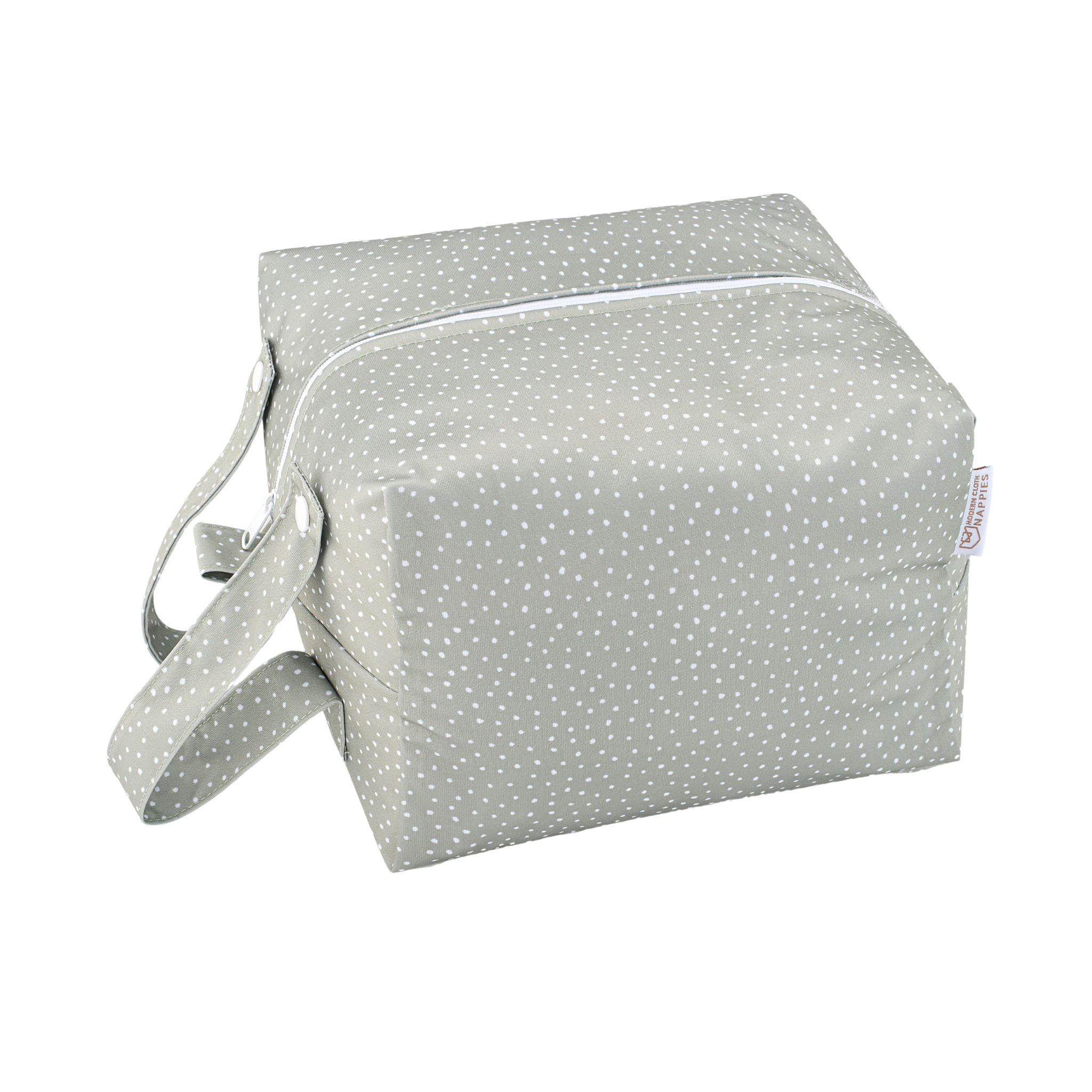 reusable nappy pod in dottie sage